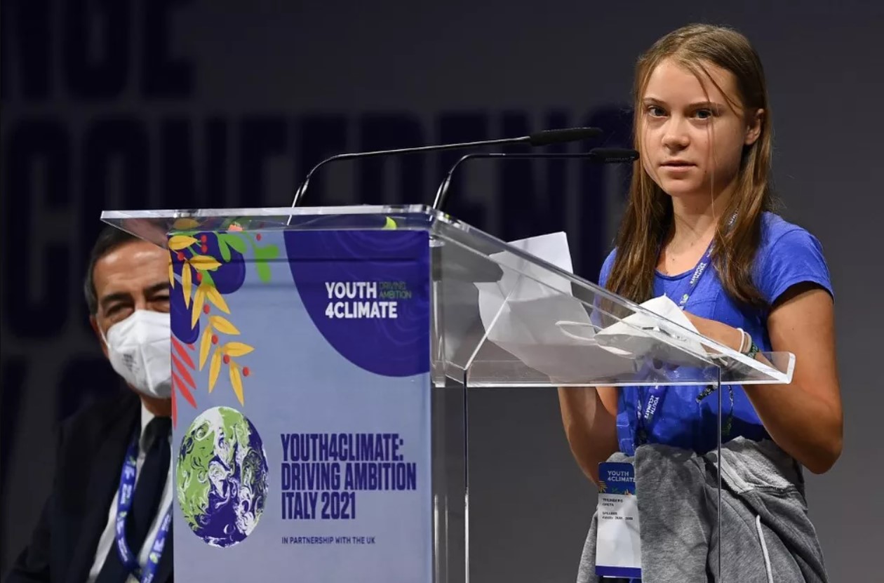 Greta Thunberg - Ativista e Autista Nível 1 em evento volta a sustentabilidade