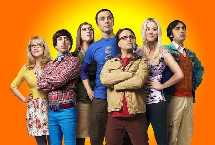 Série de Big Bang Theory Banner com os Personagens 
